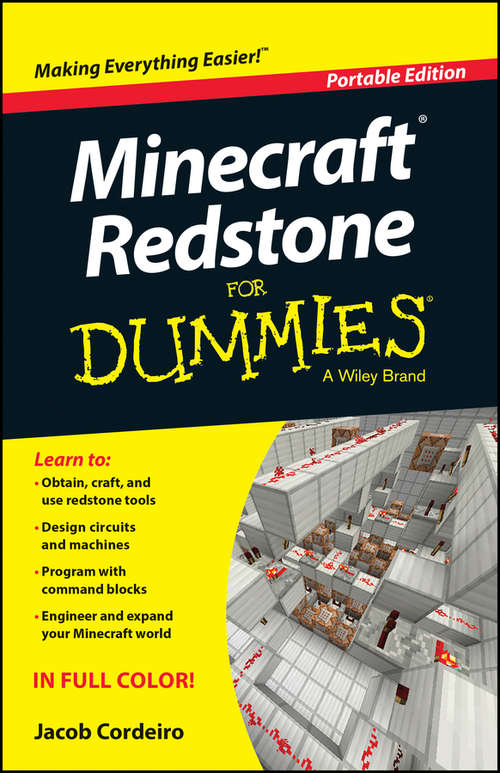 Book cover of Minecraft Redstone For Dummies (Portable Edition)