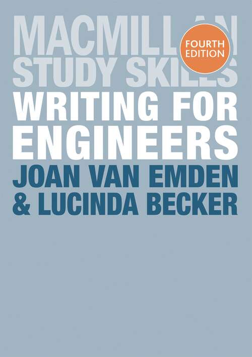 Book cover of Writing for Engineers (Macmillan Study Skills)