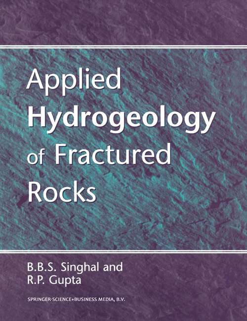 Book cover of Applied Hydrogeology of Fractured Rocks (1999)