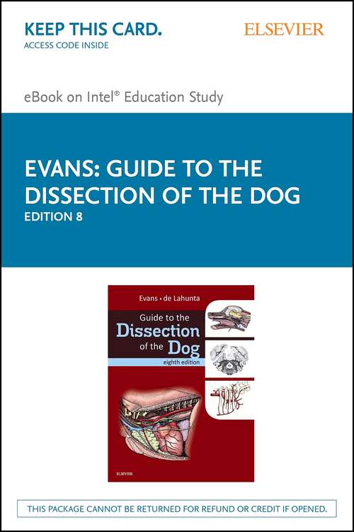 Book cover of Guide to the Dissection of the Dog - E-Book (6) (. Net Developers Ser.)