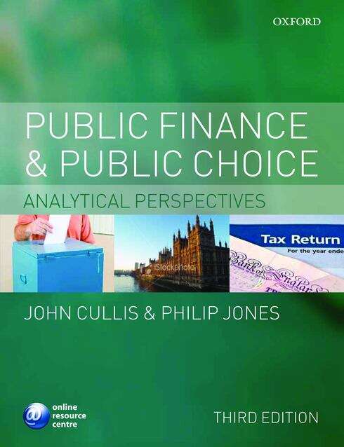 Book cover of Public Finance And Public Choice: Analytical Perspectives (pdf) (3)
