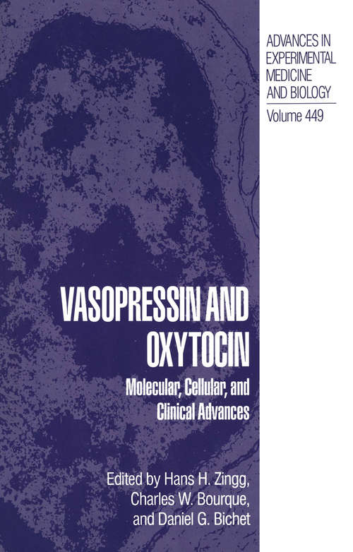 Book cover of Vasopressin and Oxytocin: Molecular, Cellular, and Clinical Advances (1998) (Advances in Experimental Medicine and Biology #449)