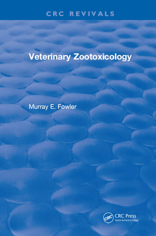 Book cover of Veterinary Zootoxicology