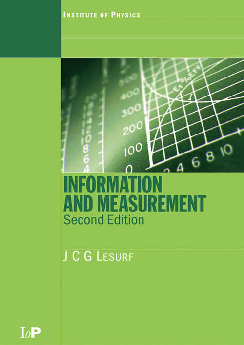 Book cover of Information and Measurement (Series in Measurement Science and Technology)