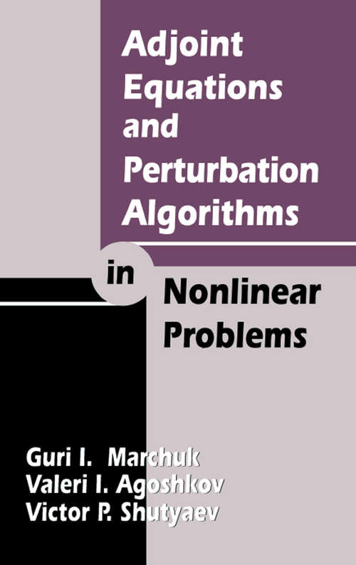 Book cover of Adjoint Equations and Perturbation Algorithms in Nonlinear Problems