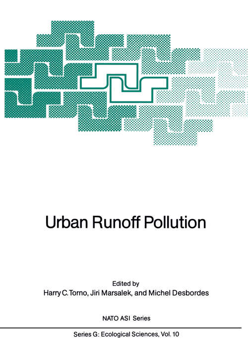 Book cover of Urban Runoff Pollution (1986) (Nato ASI Subseries G: #10)