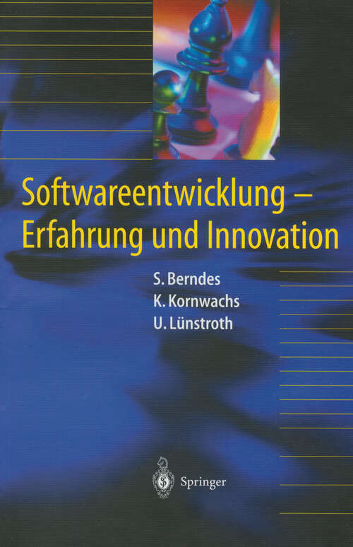 Book cover of Softwareentwicklung: Erfahrung und Innovation (2002)