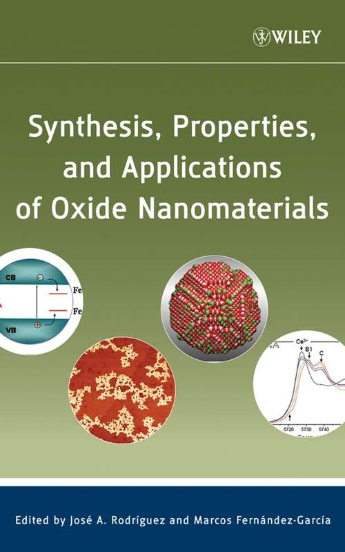 Book cover of Synthesis, Properties, and Applications of Oxide Nanomaterials