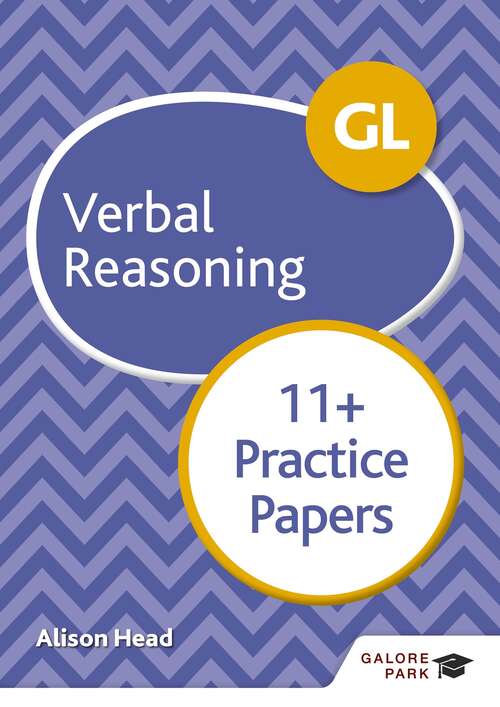 Book cover of GL 11+ Verbal Reasoning Practice Papers
