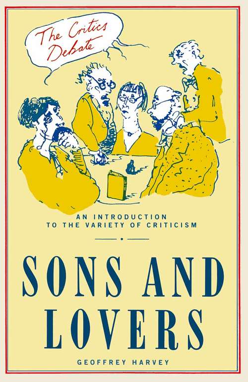 Book cover of "Sons and Lovers" (1st ed. 1987) (Critics Debate Ser.)