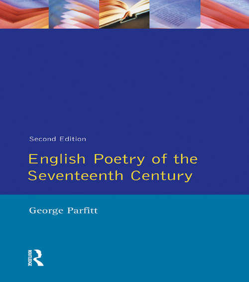 Book cover of English Poetry of the Seventeenth Century