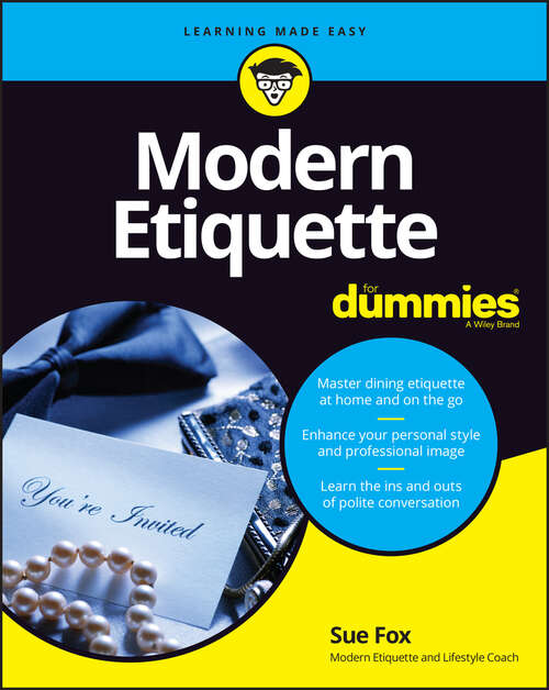 Book cover of Modern Etiquette For Dummies (3)