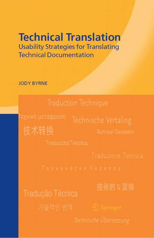 Book cover of Technical Translation: Usability Strategies for Translating Technical Documentation (2006)