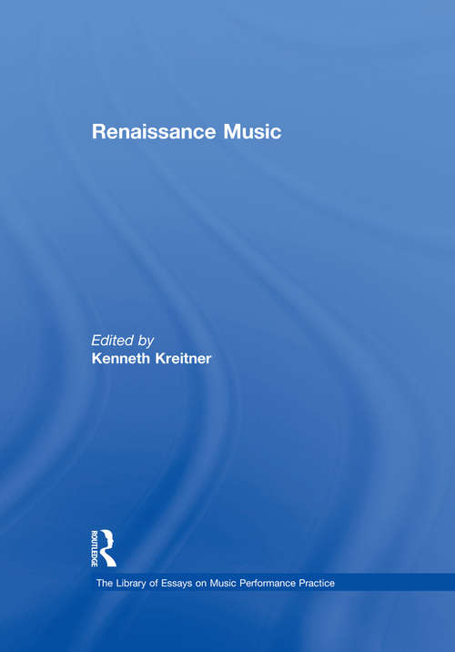 Book cover of Renaissance Music
