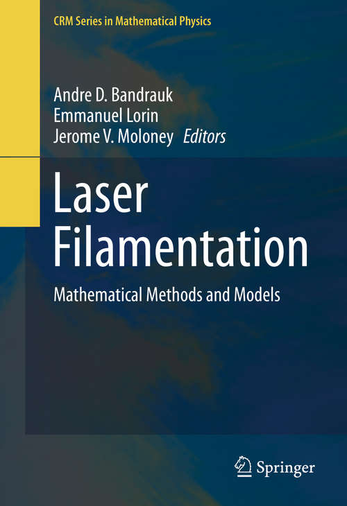 Book cover of Laser Filamentation: Mathematical Methods and Models (1st ed. 2016) (CRM Series in Mathematical Physics)