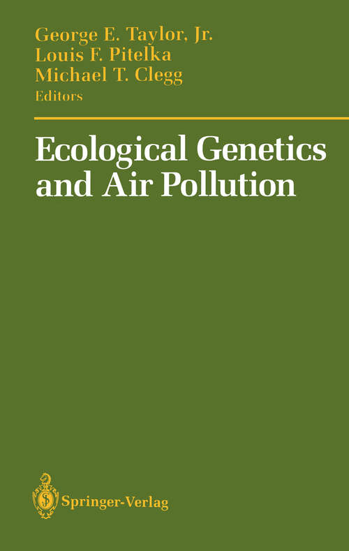 Book cover of Ecological Genetics and Air Pollution (1991)
