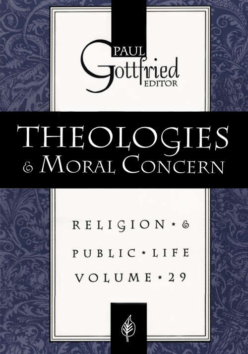 Book cover of Theologies and Moral Concern