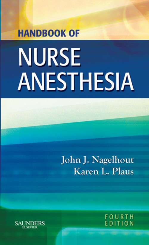 Book cover of Handbook of Nurse Anesthesia - E-Book (3)