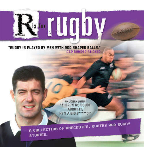Book cover of R is for Rugby