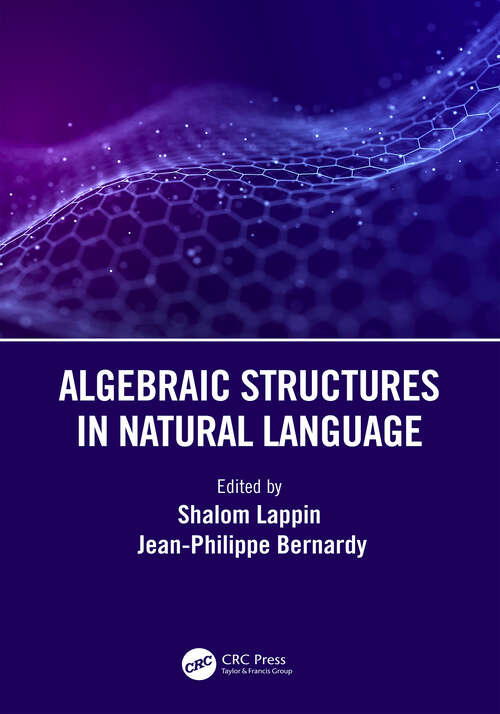 Book cover of Algebraic Structures in Natural Language