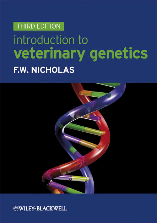 Book cover of Introduction to Veterinary Genetics (3)