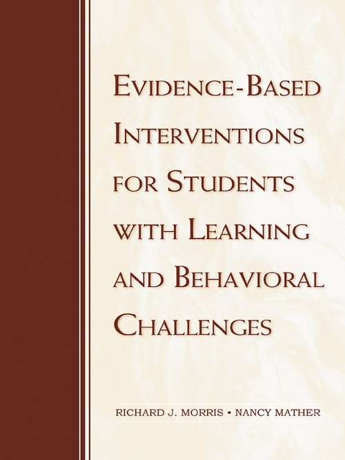 Book cover of Evidence-Based Interventions for Students with Learning and Behavioral Challenges