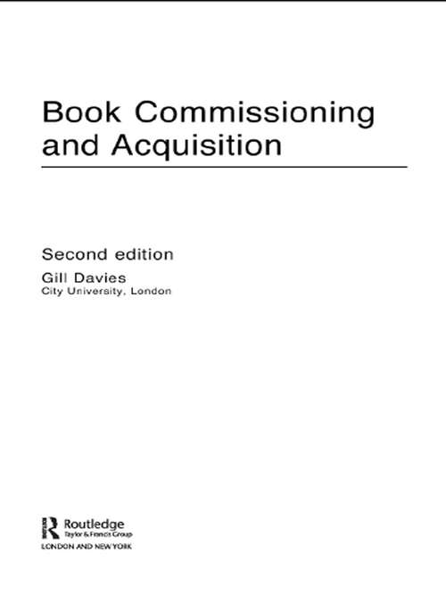 Book cover of Book Commissioning and Acquisition (2)