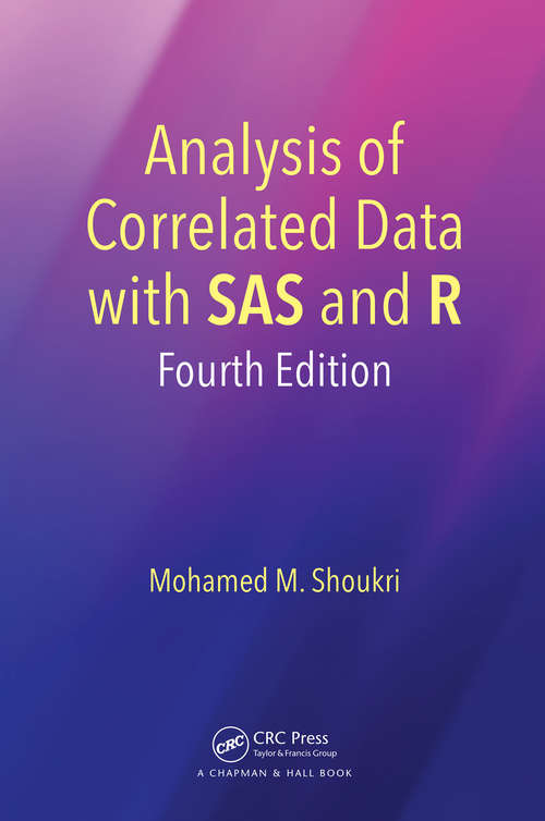 Book cover of Analysis of Correlated Data with SAS and R (4)