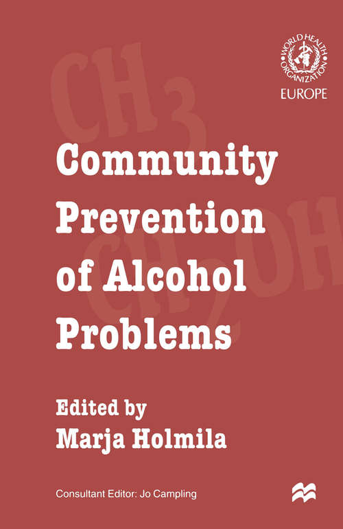 Book cover of Community Prevention of Alcohol Problems (1st ed. 1997)