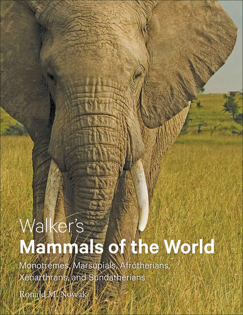 Book cover of Walker's Mammals of the World: Monotremes, Marsupials, Afrotherians, Xenarthrans, and Sundatherians (6) (Walker's Mammals Ser.)