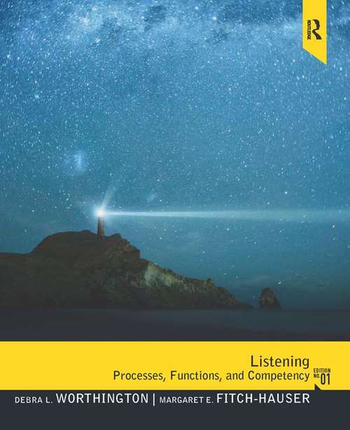 Book cover of Listening: Processes, Functions and Competency