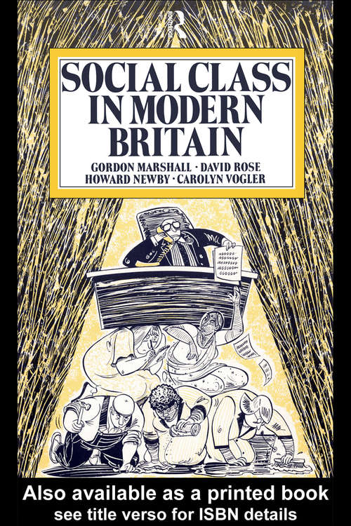 Book cover of Social Class in Modern Britain