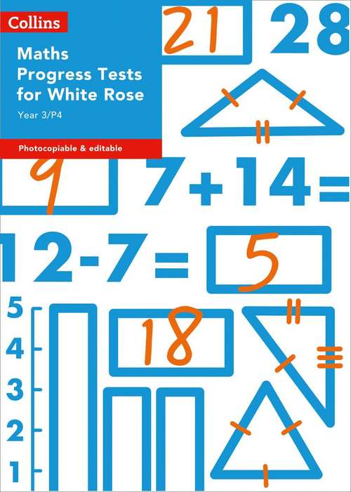 Book cover of Maths Progress Tests for White Rose Year 3/P4 (PDF)