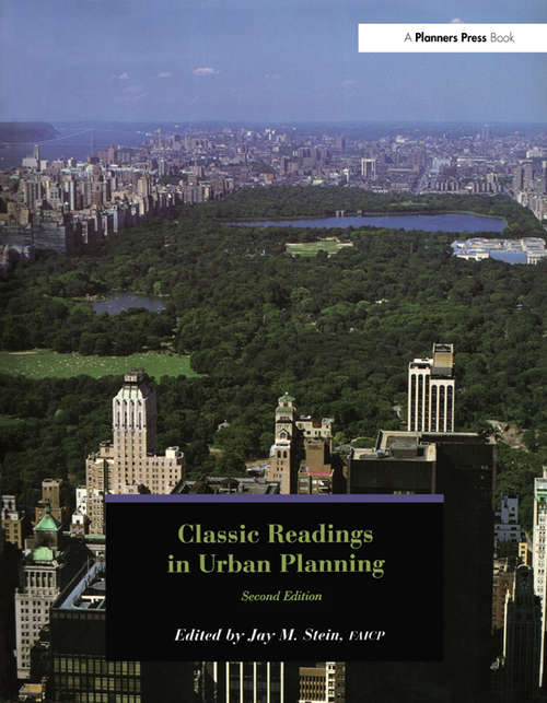 Book cover of Classic Readings in Urban Planning: An Introduction (1)