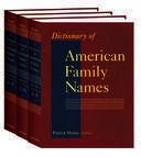 Book cover of Dictionary of American Family Names