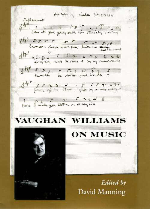 Book cover of Vaughan Williams on Music
