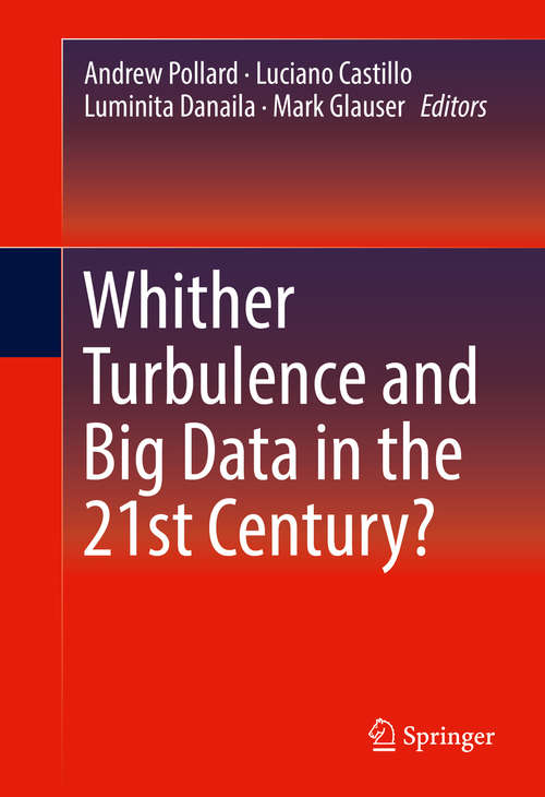 Book cover of Whither Turbulence and Big Data in the 21st Century?