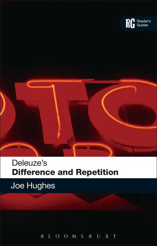Book cover of Deleuze's 'Difference and Repetition': A Reader's Guide (Reader's Guides)
