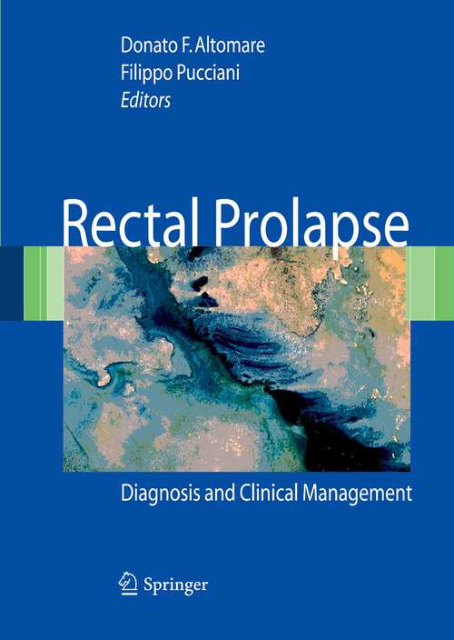 Book cover of Rectal Prolapse: Diagnosis and Clinical Management (2008)