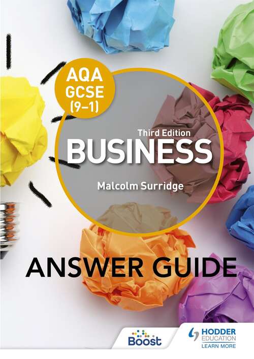 Book cover of AQA GCSE (9-1) Business Third Edition Answer Guide