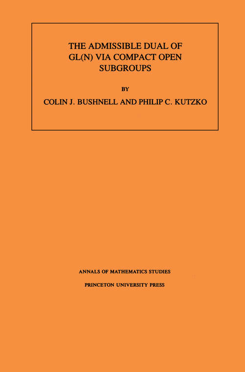 Book cover of The Admissible Dual of GL(N) via Compact Open Subgroups. (AM-129), Volume 129