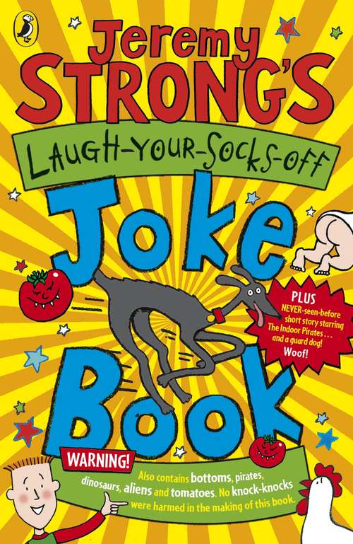 Book cover of Jeremy Strong's Laugh-Your-Socks-Off Joke Book