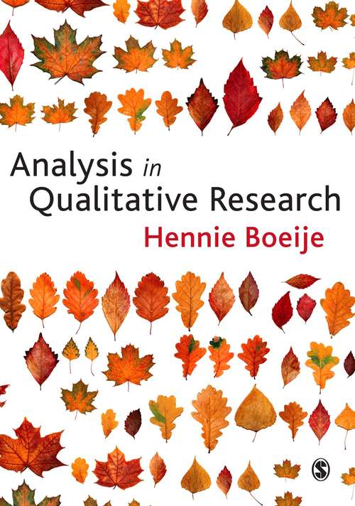 Book cover of Analysis in Qualitative Research (PDF)