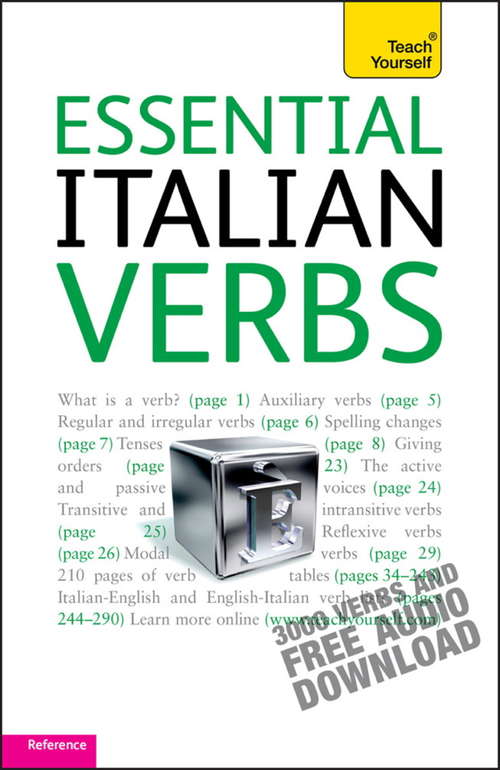 Book cover of Essential Italian Verbs: Teach Yourself (Teach Yourself Language Reference)