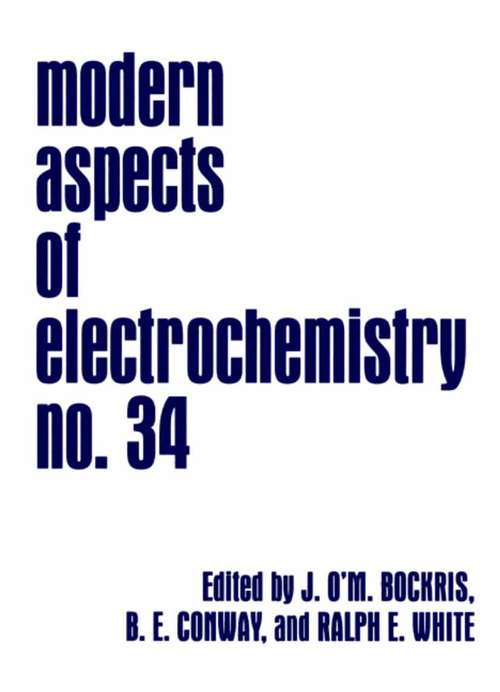 Book cover of Modern Aspects of Electrochemistry (2002) (Modern Aspects of Electrochemistry #34)