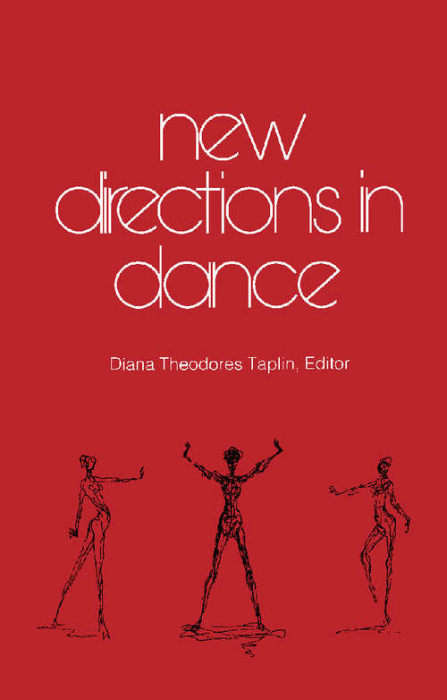 Book cover of New Directions in Dance: Collected Writings from the Seventh Dance in Canada Conference Held at the University of Waterloo, Canada, June 1979