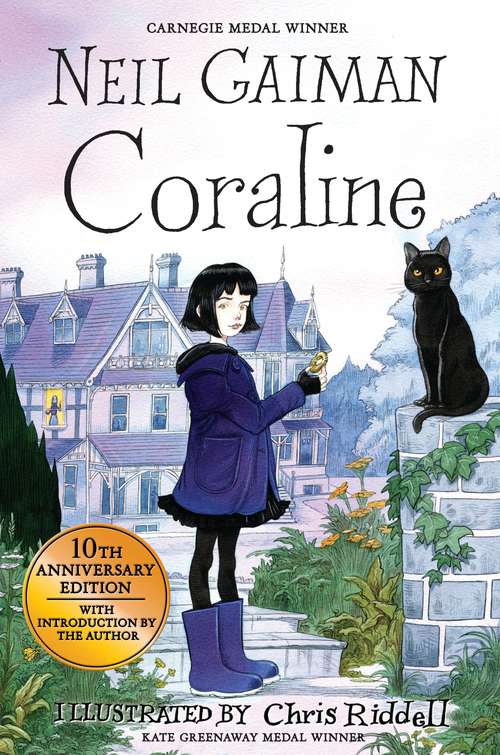 Book cover of Coraline (10th Anniversary Edition)
