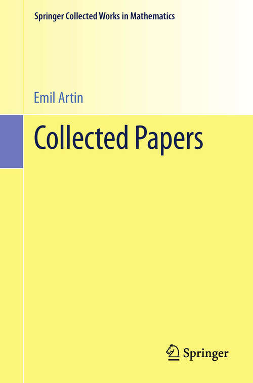 Book cover of Collected Papers (1. Aufl. 1965) (Springer Collected Works in Mathematics)