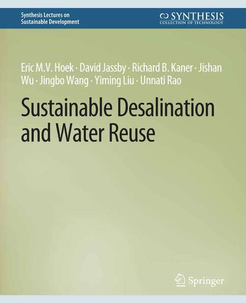 Book cover of Sustainable Desalination and Water Reuse (Synthesis Lectures on Sustainable Development)