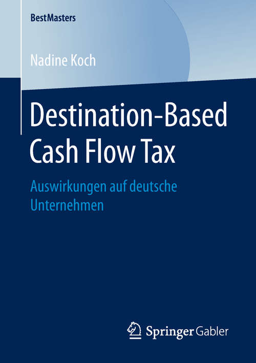 Book cover of Destination-Based Cash Flow Tax